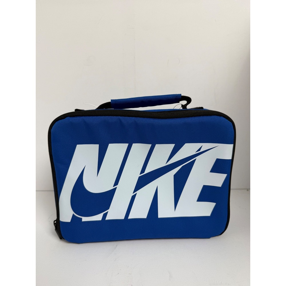 Nike Insulated Lunch Bag Unisex OS Blue Polyester Classic Logo School Travel 6L